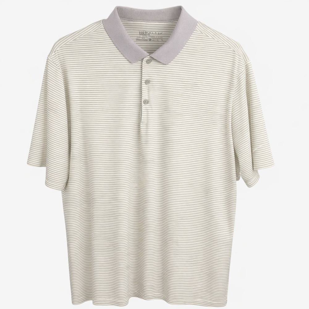 Nike Golf Dri-FIT Striped‎ Polo Shirt Men's Size XL Athletic